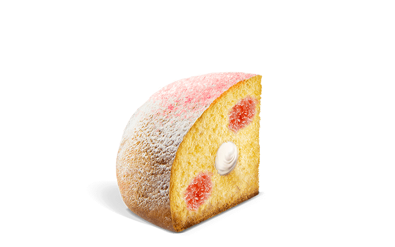 Dettaglio Milk & Strawberry Colomba Dettaglio Milk & Strawberry Colomba